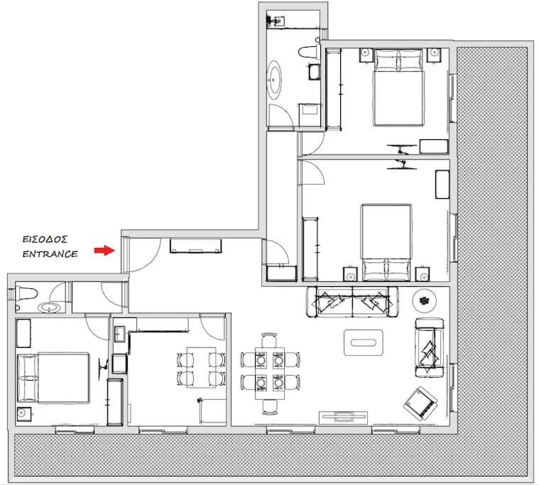 Spacious Flat Ideal For Families Atena Exterior foto